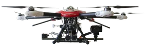 Professional Camera Drone Isolated PNG Image