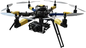 Professional Camera Drone Transparent Background PNG Image