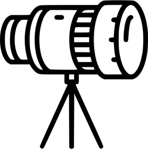 Professional Cameraon Tripod Vector PNG Image