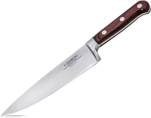 Professional Chefs Knifeon Black Background PNG