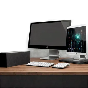 Professional Computer Setup Mockup Png Nau94 PNG Image