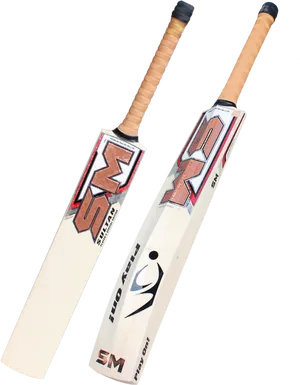 Professional Cricket Bats Displayed PNG Image