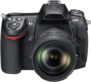 Professional D S L R Camera Front View PNG Image