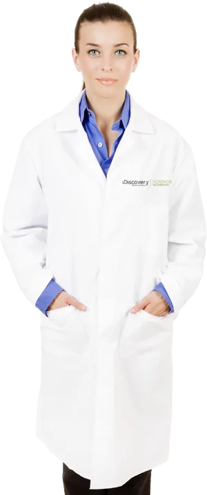 Professional Female Scientist Portrait PNG Image