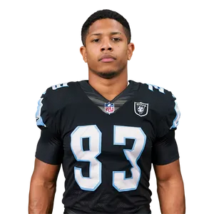 Professional Football Player Portrait PNG Image