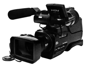 Professional H D V Camcorder PNG