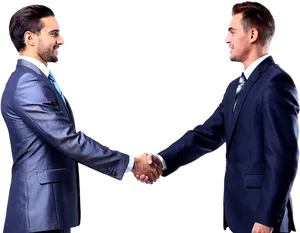 Professional Handshake Agreement PNG Image