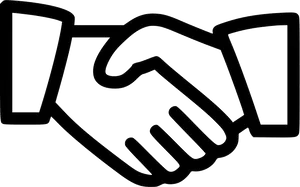 Professional Handshake Icon PNG Image