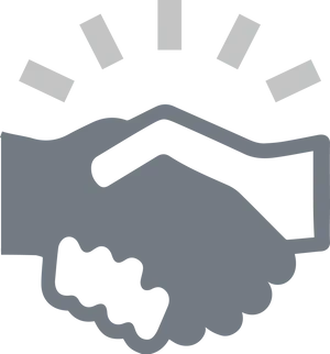 Professional Handshake Icon PNG Image