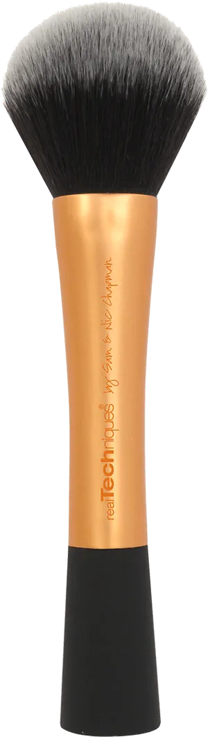 Professional Makeup Brush Copper Handle PNG Image