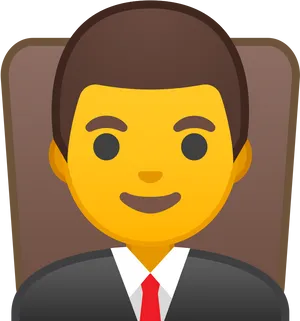 Professional Man Emoji PNG Image