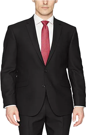 Professional Manin Black Blazer PNG Image