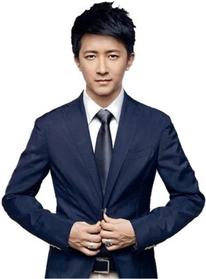 Professional Manin Blue Suit PNG