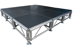 Professional Modular Stage Platform PNG Image