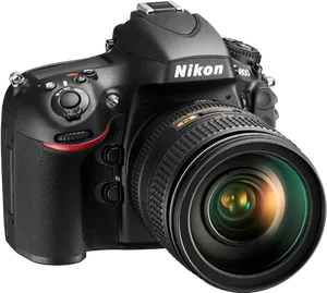 Professional Nikon D S L R Camera PNG Image