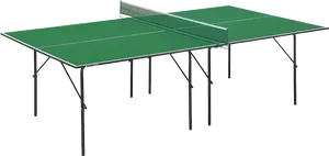 Professional Ping Pong Table Setup PNG Image