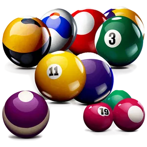 Professional Pool Balls Png 06292024 PNG Image