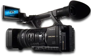 Professional Sony Camcorder PNG Image