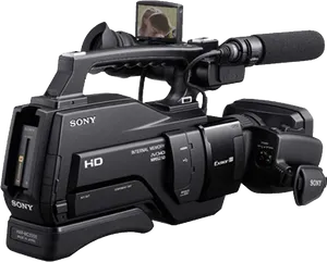 Professional Sony H D Video Camera PNG Image