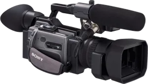 Professional Sony Video Camera PNG Image