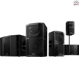 Professional Speaker Collection Display PNG Image