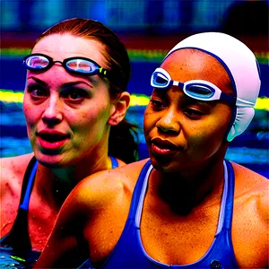 Professional Swimmers Racing Png Kks51 PNG Image