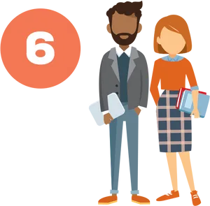 Professional Teamwork Illustration PNG