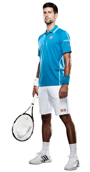 Professional Tennis Player Pose PNG Image