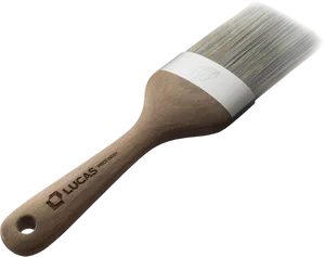 Professional Wooden Paint Brush PNG Image