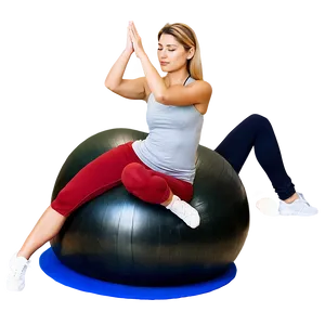 Professional Yoga Balance Ball Png Tgx PNG Image