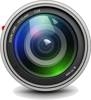 Professional Zoom Camera Lens Graphic PNG Image