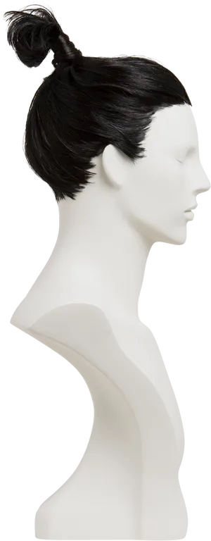 Profile View Female Mannequinwith Hair Bun PNG Image