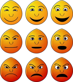 Progressionof Anger Emoji Set PNG Image