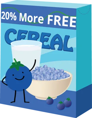 Promotional Cereal Box Design PNG Image