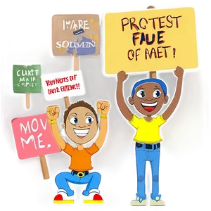 Protest Slogan Picket Sign Png 06212024 PNG Image