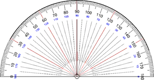 Protractor Degree Measurement Tool PNG Image