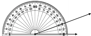 Protractor Measuring Angle PNG Image