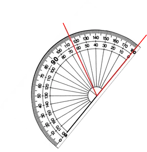 Protractor Measuring Angles PNG Image