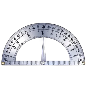 Protractor With Degree Measurements Png 05252024 PNG Image