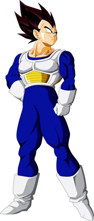 Proud Saiyan Prince Vegeta PNG Image