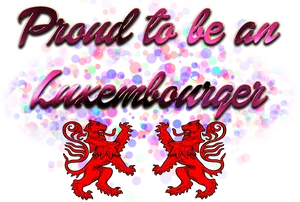 Proudtobe Luxembourger Graphic PNG Image