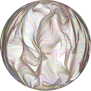 Psychedelic Abstract Sphere Patterns PNG Image