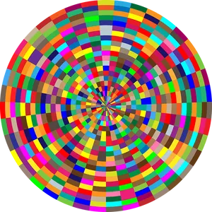 Psychedelic_ Color_ Wheel PNG Image