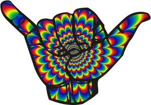 Psychedelic Hand Patterns PNG Image