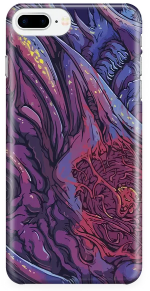 Psychedelic Phone Case Design PNG Image