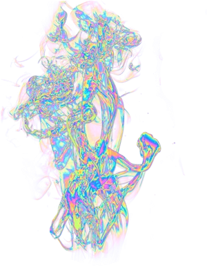 Psychedelic Smoke Art PNG Image