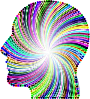 Psychedelic Spiral Color Explosion PNG Image