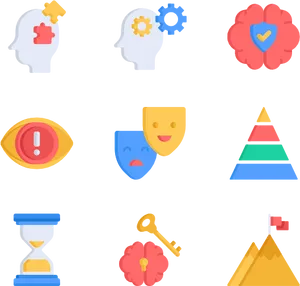 Psychology Concepts Icons PNG Image