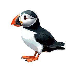 Puffin Digital Art Png Old PNG Image