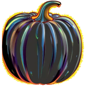 Pumpkin Silhouette A PNG Image